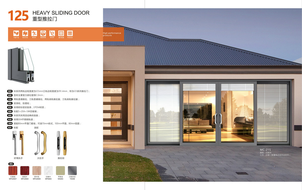 125沉型推拉门
